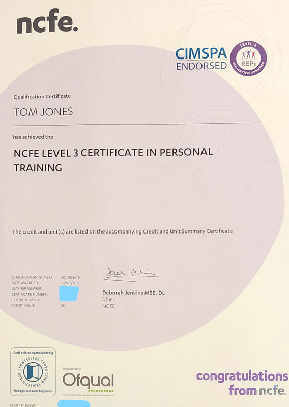 NCFE Level 3 personal trainer